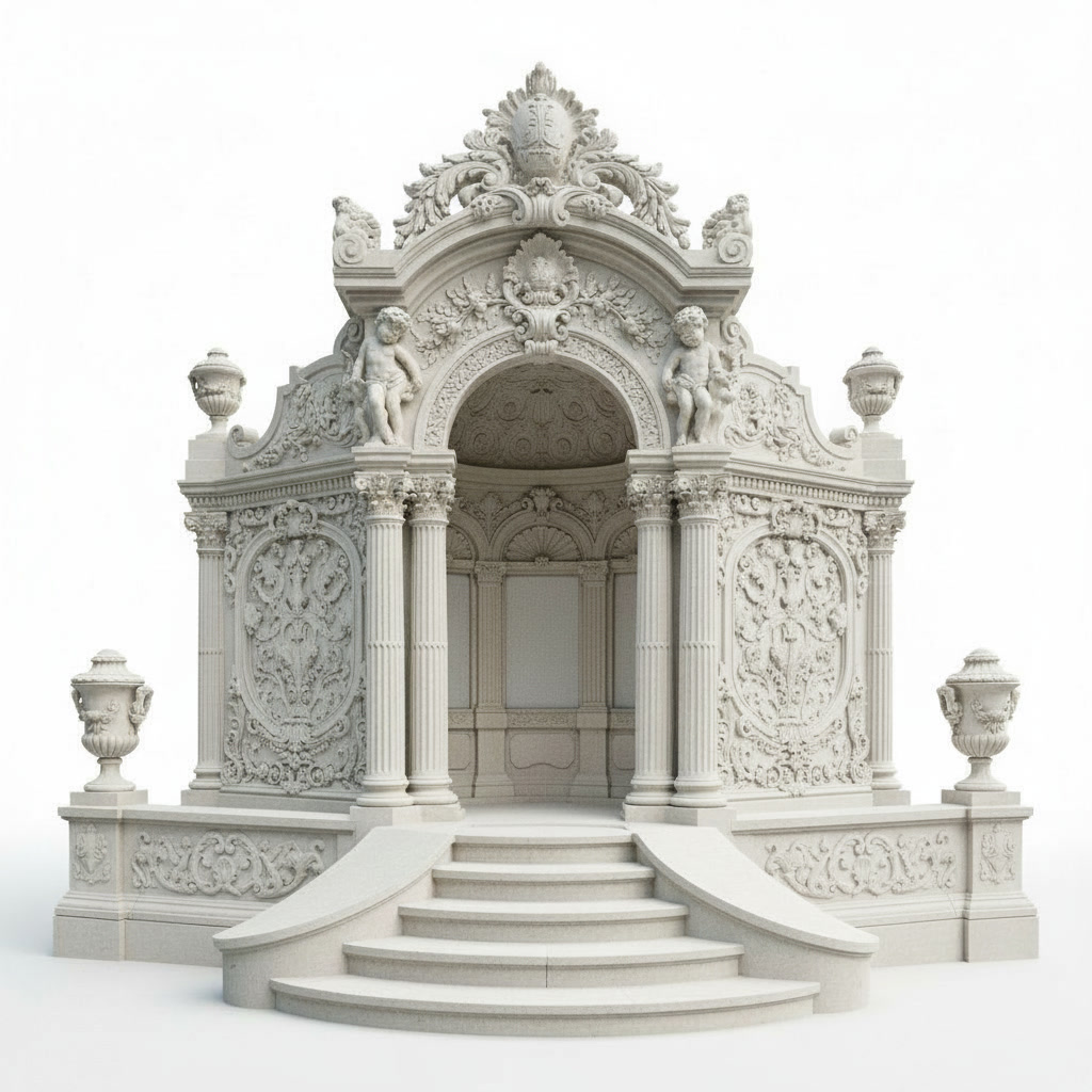 Family chapel project with sculptural elements