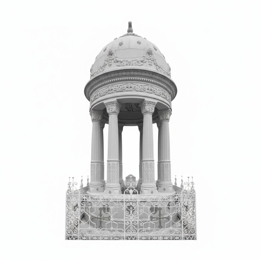 Orthodox chapel with ornamental details