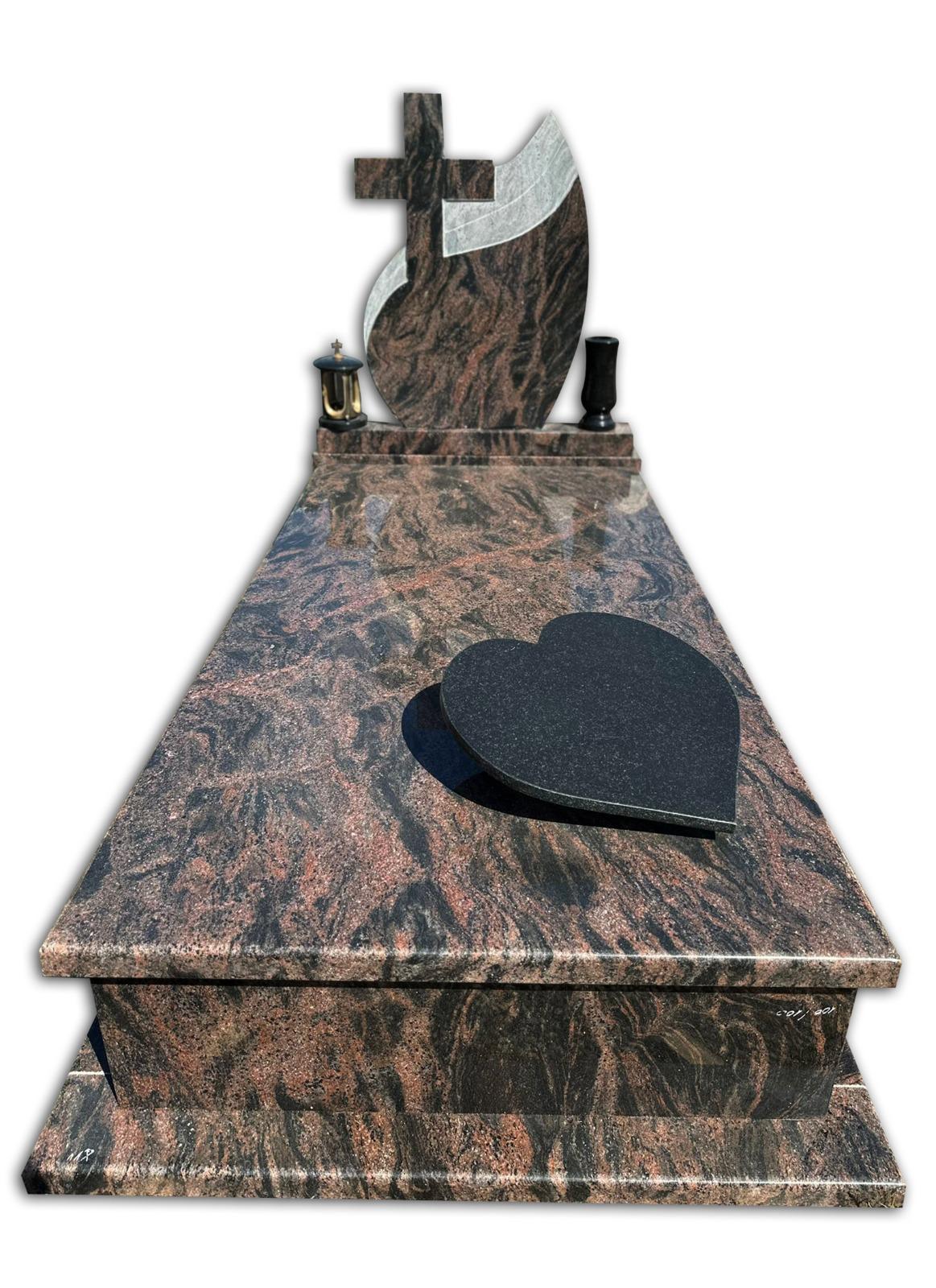 Ensemble funéraire complet avec bordures